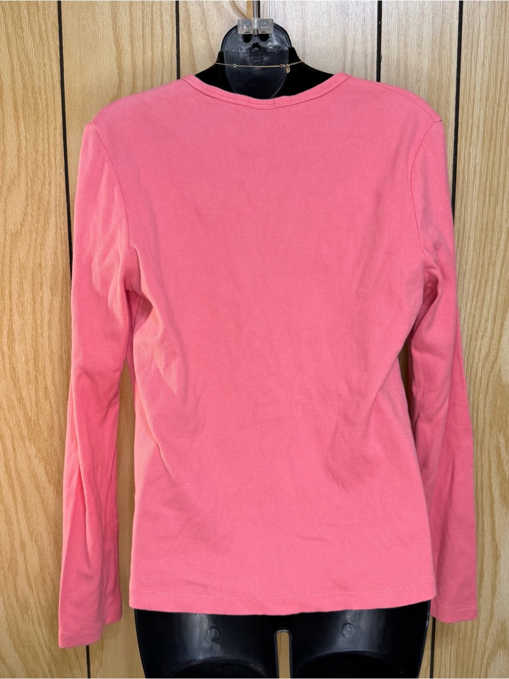 πPink Ribbed Button Front Cardigan - Picture 4 of 4